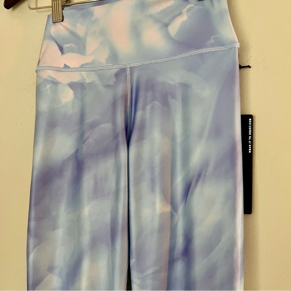 NWT | Wear it to Heart | Blue and White Design Leggings | S - Picture 3 of 8